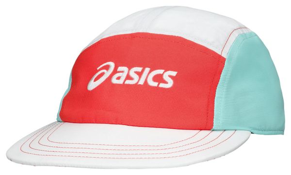 Asics 5 Panel Cap Paris Weiß/Rot/Blau