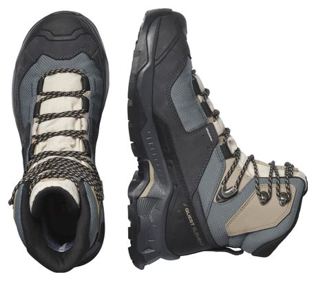 Chaussures de Randonnée Salomon Quest Element GTX Bleu Gris Femme