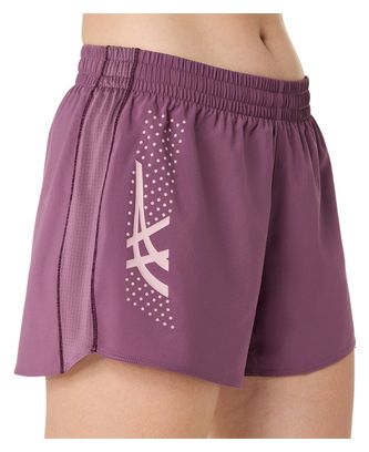 Pantaloncini Asics Icon 4in Rosa Donna