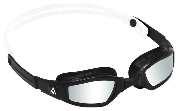 Aquasphere Ninja Swim Goggles Black / White - Silver Mirror Lenses