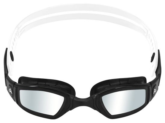 Aquasphere Ninja Swim Goggles Black / White - Silver Mirror Lenses