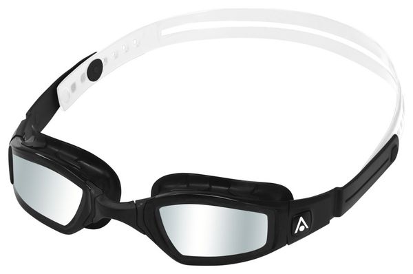 Aquasphere Ninja Schwimmbrille schwarz / weiß - silberne Spiegelgläser