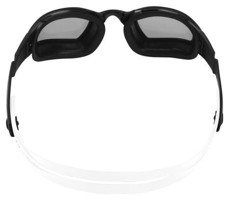 Aquasphere Ninja Schwimmbrille schwarz / weiß - silberne Spiegelgläser