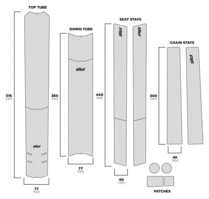 Slicy Sublimistick Frame Protection Kit Black Mamba Mat