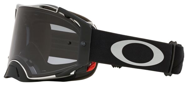 Máscara Oakley Airbrake MX Tuff Blocks Negro Gunmetal - Gris Oscuro / Ref: OO7046-C3