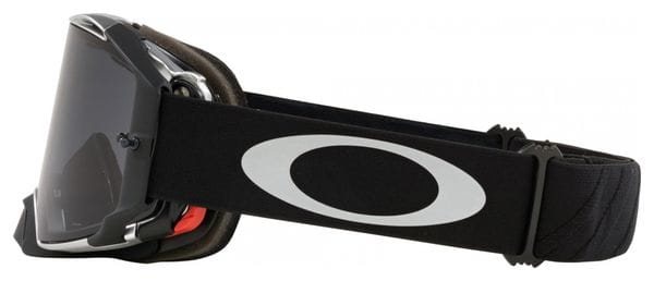 Máscara Oakley Airbrake MX Tuff Blocks Negro Gunmetal - Gris Oscuro / Ref: OO7046-C3