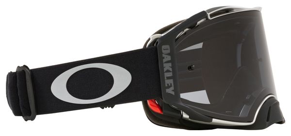 Máscara Oakley Airbrake MX Tuff Blocks Negro Gunmetal - Gris Oscuro / Ref: OO7046-C3