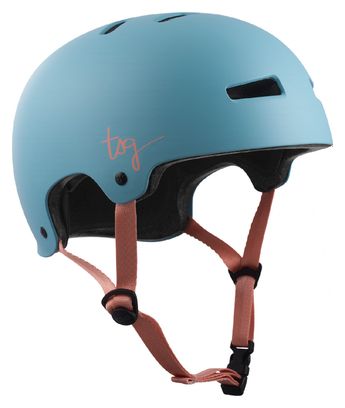 TSG Evolution Solid Color Satin Blue Porcelain Helm
