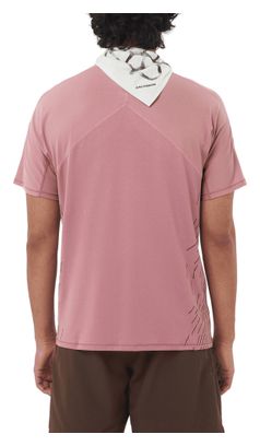 Salomon Sense Aero Graphic Short Sleeve Shirt Men's Red