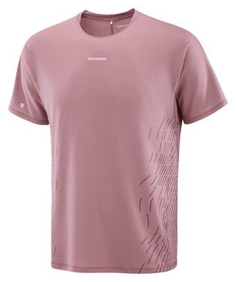 Salomon Sense Aero Graphic Short Sleeve Shirt Men's Red