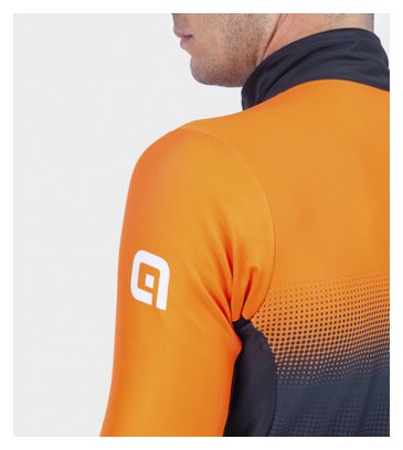 Alé Gradient Long Sleeve Jacket Black/Orange Fluo