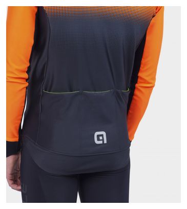 Alé Gradient Long Sleeve Jacket Black/Orange Fluo