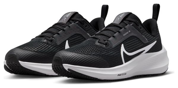 Nike Air Zoom Pegasus 40 Black White Childrens Running Shoes