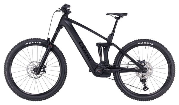 Cube Stereo Hybrid 160 HPC SLX 750 27.5 Electric Full Suspension MTB Shimano Deore/XT 12S 750 Wh 27.5'' Carbon Grau Schwarz 2023