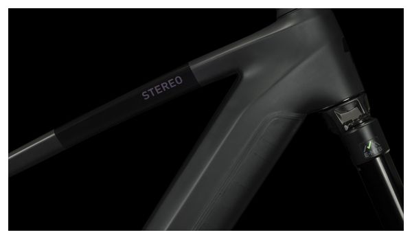 Cube Stereo Hybrid 160 HPC SLX 750 27.5 Electric Full Suspension MTB Shimano Deore/XT 12S 750 Wh 27.5'' Carbon Grau Schwarz 2023