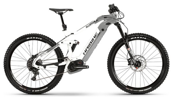 Haibike Xduro AllMtn Electric Full Suspension 2019 Sram NX 11S  White Grey