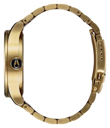 Unisex-Uhr Nixon Sentry Stahl Gold/Schwarz