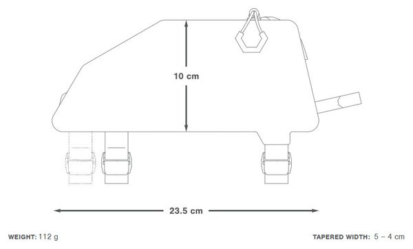Sacoche de Cadre Apidura Expedition Top Tube Pack 1L Noir