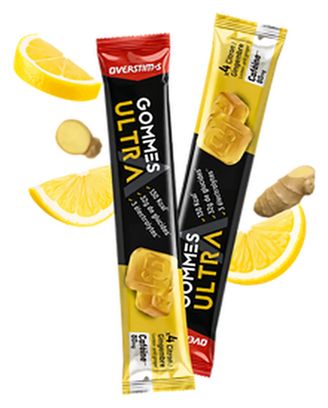 Overstims Ultra Lemon/Ginger Caffeine Energy Gummies - 42g