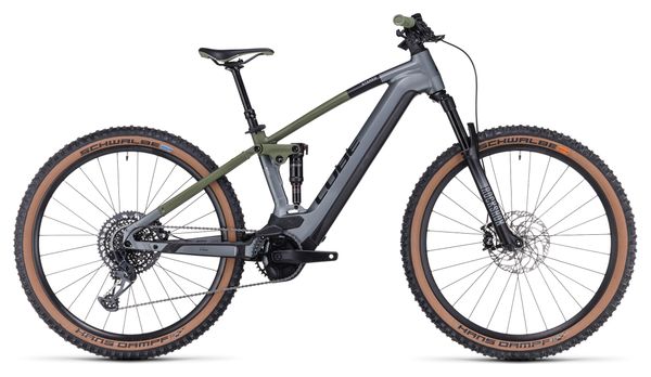 VTT électrique CUBE Stereo Hybrid 120 TM 750 flashgrey´n´olive