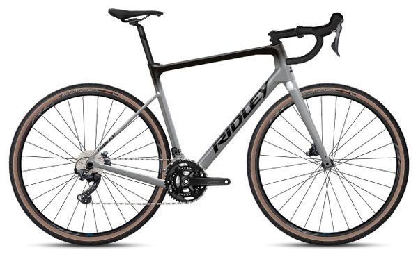 Vélo de Gravel Ridley Grifn Shimano GRX 11V 700 mm Gris Battleship Noir 2023