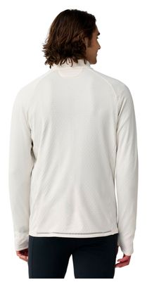 Maglia termica da uomo Brooks Momentum con mezza cerniera, bianca
