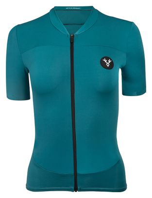 Maillot de manga corta para mujer LeBram Allos Azul Pelforth Tailored Fit