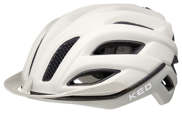 Casco Ked Champion Visor Blanco / Gris Mate