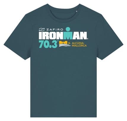 Dames Ironman 70.3 Mallorca Turquoise Blauw Korte Mouw T-Shirt