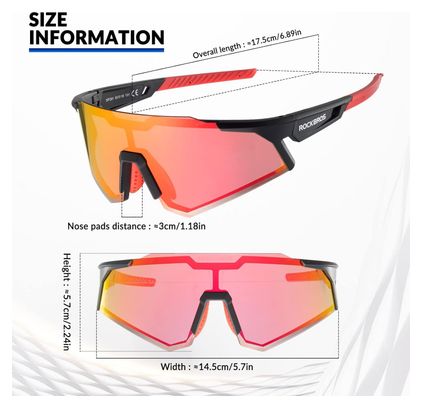 Lunettes vélo polarisées HD  monture TR90
