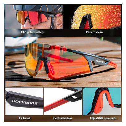 Lunettes vélo polarisées HD  monture TR90