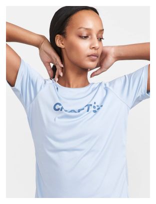 Damestrui Craft Core Essence Logo Blauw met korte mouwen