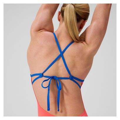 Costume da bagno Speedo Club Training Tie Back Donna Arancione/Blu