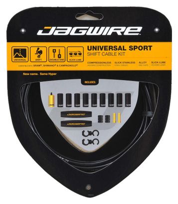 JAGWIRE Kit de câbles et gaines pour dérailleurs UNIVERSAL SPORT SHIFT Noir