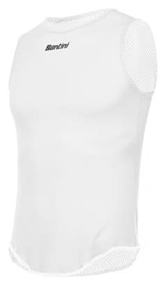 Camiseta sin mangas Santini Lieve blanca