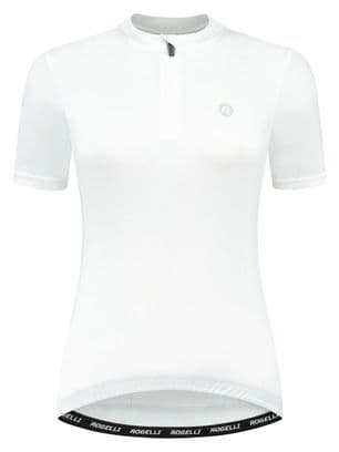 Maillot Manches Courtes Rogelli Core Blanc Femme