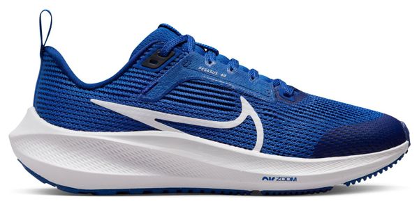 Nike Air Zoom Pegasus 40 Childrens Running Shoes Blue White