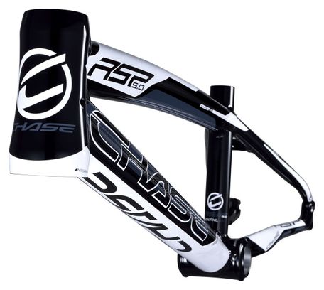 Chase RSP 5.0 Aluminum BMX Frame Black / White 2023