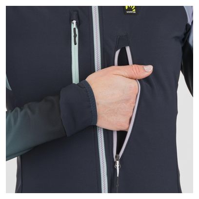 Veste Softshell Karpos Alagna 2.0 Gris/Violet Femme