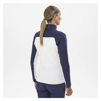 Women's Millet Fusion Grid Fleece Blue/White