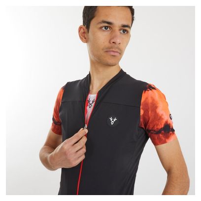 LeBram Ventoux Élément Kurzarmtrikot Orange Schwarz