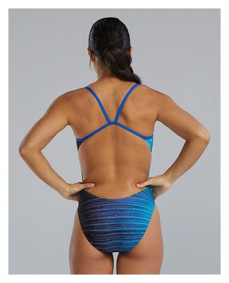 Tyr Durafast Elite Speedwarp Cutoutfit Badpak Blauw Dames