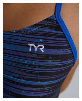 Tyr Durafast Elite Speedwarp Cutoutfit Badpak Blauw Dames