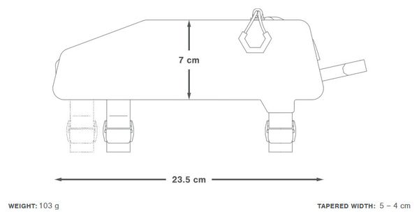 Borsa da telaio Apidura Expedition Top Tube Pack 0,6 L nera