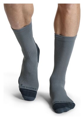 Chaussettes X-Socks Run Discover Crew Gris/Noir