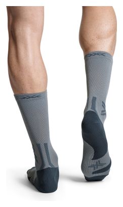 Chaussettes X-Socks Run Discover Crew Gris/Noir