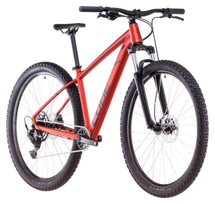 VTT Semi-Rigide Cube Aim Pro Shimano Cues 9V 29'' Rouge Orange Fire 2025