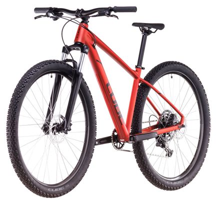 VTT Semi-Rigide Cube Aim Pro Shimano Cues 9V 29'' Rouge Orange Fire 2025