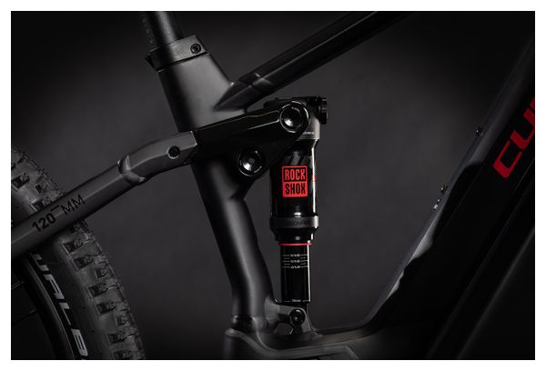 Cube Stereo Hybrid 120 Pro 500 Elektrische Vollfederung MTB Sram SX Eagle 12S 500 Wh 29'' Schwarz Rot 2021