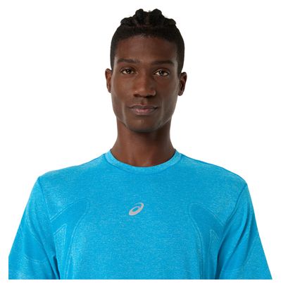 Asics Road Seamless Kurzarm-Shirt Blau Herren